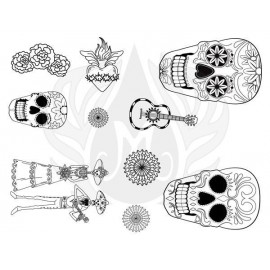 Day of the Dead Designer Silk Screen